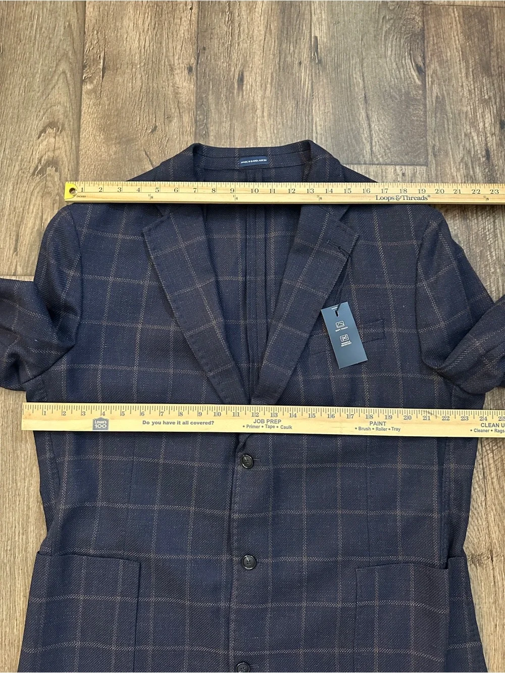 Stafford 60% Wool 40% Cotton Classic Fit Sport Coat Blazer Men’s 48 L Navy